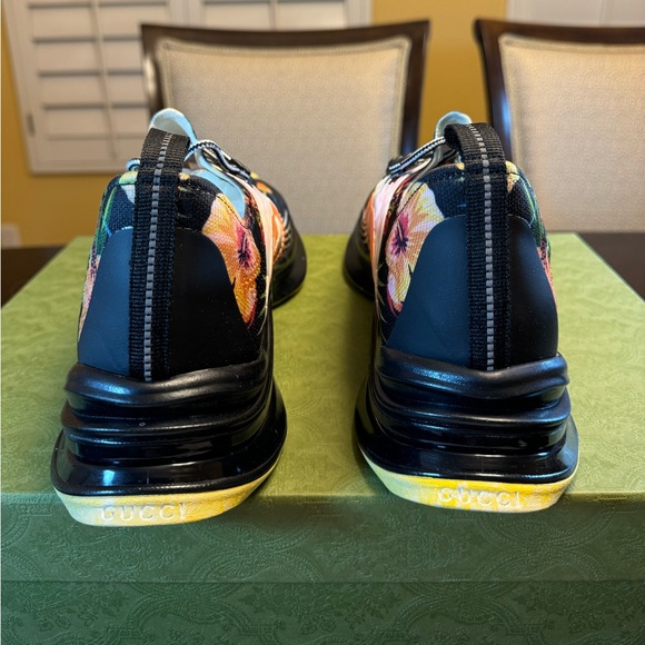 New Authentic Gucci GG Logo Floral Run Sneaker Shoes Size UK 11 / US 11.5 - Picture 11 of 16